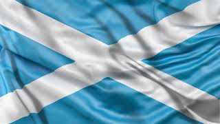 Scotland Flag 25 sec Loop  FREE Full HD Stock Footage  Realistic Scotland Flag Wave Animation [upl. by Heinrike]