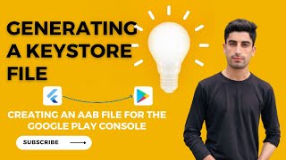 how to Generating a keystore file Creating an AAB file for the Google Play Console [upl. by Aicenert]