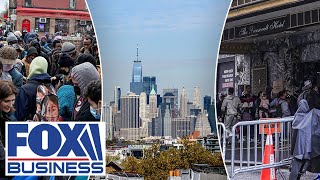 NYC offering free tickets to migrants to flee city [upl. by Kanter]