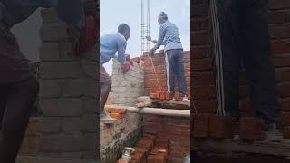 Brick Masonry work plumb bob shorts viral [upl. by Rediah551]