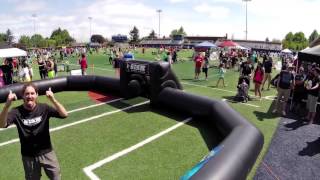 Aerial views video of 2014 Portland Barefoot Soccer festival [upl. by Trumaine]