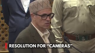 Single Member’s Resolution Against Abrogation of Art 370 is for “Cameras” Only Omar Abdullah [upl. by Llecrad]