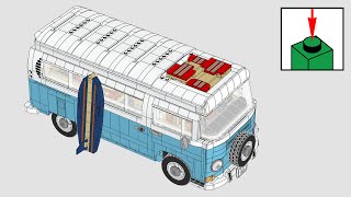 LEGO Creator Expert 10279 Volkswagen T2 Camper Van  building instructions [upl. by Tadeas666]