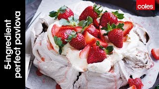 5 ingredient perfect pavlova [upl. by Vashtee]