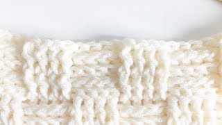 Crochet Basketweave Stitch [upl. by Tonl823]