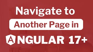 How to navigate to another page in Angular 17 [upl. by Drofnas]