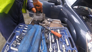 How to remove the Opel \ VAUXHALL Astra generator  Как снять генератор Opel\ VAUXHALL Astra [upl. by Latif964]