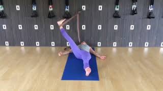 Using the yoga wall to stretch [upl. by Shoshanna]