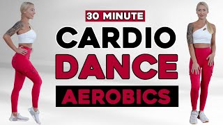 30 min CARDIO AEROBICS WORKOUT  All Standing  Low Impact  No Squats  Move to the Beat ♫ [upl. by Suissac]