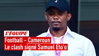 Football  Cameroun  Laltercation entre le président Samuel Etoo et son sélectionneur Marc Brys [upl. by Zaremski]