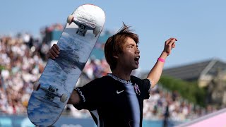 Yuto Horigome Beats Nyjah Huston Again For Gold Medal in Street at Paris Olympics July 29 2024 [upl. by Enelia]