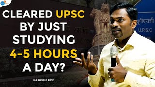 From Sleeping On Railway Platforms To IAS My Unexpected Journey  IAS Ronald Rose  Josh Talks [upl. by Aniakudo]