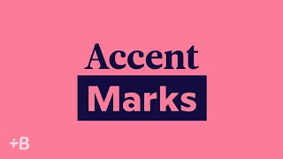 How To Use Accent Marks In Spanish French And Other Languages [upl. by Haelat]