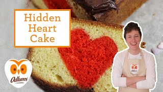 How to Make Hidden Heart Cake  Odlums [upl. by Abott400]