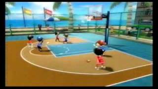 Wii Sports Resort Basketball vs Rin  Level 2500  2515 [upl. by Lanti]