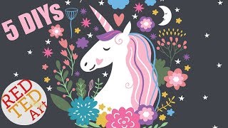 My Top 5 Unicorn DIYs  We LOVE DIY Unicorn Craft Ideas [upl. by Casanova205]