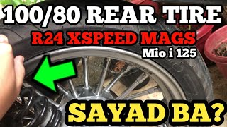 10080 14s REAR TIRE MIO I 125  QUICK REVIEW  R24 XSPEED MAGS [upl. by Ecilef723]