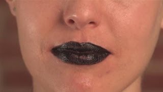 How To Apply Black Lipstick [upl. by Lleraj58]