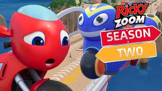 Big Steel Search ⚡️ Season Two ⚡️ Motorcycle Cartoon  Ricky Zoom  Cartoons For Kids [upl. by Rika]