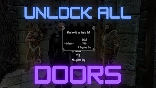 Skyrim How to Unlock Alidons Ultimate Armory VIPALL DOORSWalkthrough [upl. by Doowron]