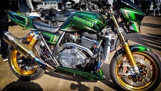 Kawasaki ZRX1200 DAEG Custom Machine Wheelie Swingarm [upl. by Anerroc]