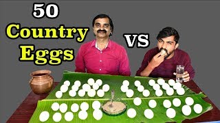 50 Eggs Eating Challenge  Country Chicken Egg  நாட்டு கோழி முட்டை  Saapattu Raman [upl. by Ylelhsa]