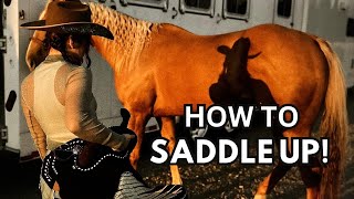 How To Saddle Up A Horse Important Tips  Step By Step [upl. by Femmine426]