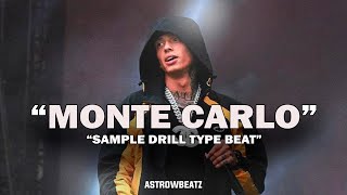 FREE Melodic Drill x Central Cee x Dave Type Beat 2024  quotMONTE CARLOquot  SPRINTER DRILL TYPE BEAT [upl. by Latnahs]