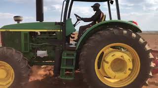 John Deere 6110B ripping in Zimbabwe [upl. by Eevets]