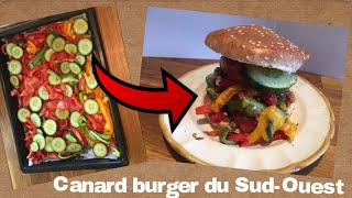 Recette du canard burger du SudOuest  TomCookmAn [upl. by Eanat]