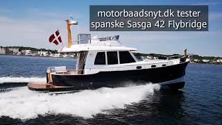 Motorbaadsnytdk prøver Sasga 42 Flybridge [upl. by Erdnoid]