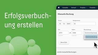 Erfolgsverbuchung erstellen  bexio Software [upl. by Eelimaj578]