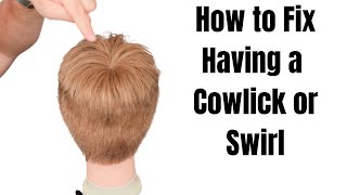 How to style your hair with a double cowlick [upl. by Langbehn]