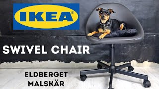 IKEA Chair  ELDBERGET  MALSKAR Swivel Chair  Unboxing  Assembly  Test  59331847 [upl. by Woodberry]