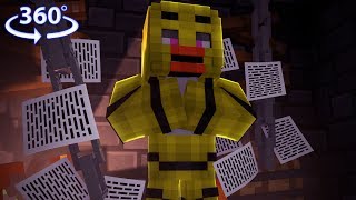 360° Five Nights At Freddys  CHICA VISION  Minecraft 360° Video [upl. by Sulrac]