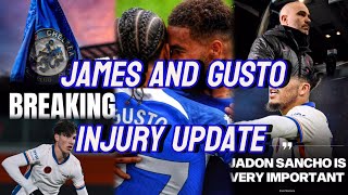 Chelsea News  Reece James amp Malo Gusto Injüry update  Jadon Sancho  Enzo Maresca  Cesari Casadei [upl. by Lucian412]