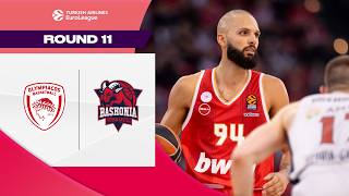 Greek GIANTS crush visitors  Olympiacos – Baskonia  BASKETBALL HIGHLIGHTS R11 202425 [upl. by Simonsen]