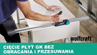 Szybkie jednorazowe cięcie płyt gipsowo  kartonowych  wolfcraft [upl. by Gosselin]