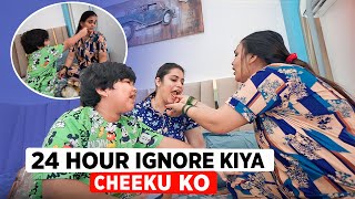 24 HOUR IGNORE KIYA CHEEKU KO  Chiku Malik Vlogs [upl. by Jemena481]