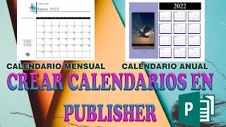 COMO HACER UN CALENDARIO EN PUBLISHER [upl. by Cristen]