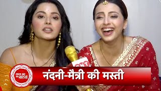 Exclusive Fun Segment With Shrenu Parikh and Bhaweeka Chaudhary On The Set Of Maitree  SBB [upl. by Lilah]