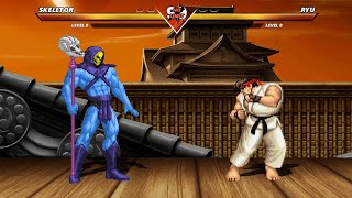 Skeletor vs Ryu  High Awesome Level Fight [upl. by Lithea738]