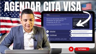 Como AGENDAR CITA para RENOVAR o sacar VISA AMERICANA 🇺🇸 [upl. by Johanan]