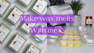 MAKE WAX MELTS WITH ME STEP BY STEP  HOW I’M LABELING WAX MELTS ⭐️ MAKING WAX MELTS SAMPLES [upl. by Shaine]