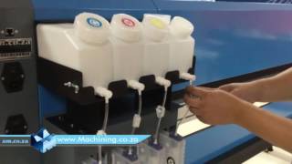 FastCOLOUR Large Format Printer Unbox Bulk Ink System EPSON Printhead Installation and Setup Train [upl. by Aznofla]