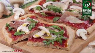 Pizza Rucola Parmigiano e carpaccio di Champignon [upl. by Nuy642]