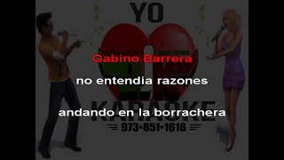 LOS TIGRES  GABINO BARRERA karaoke [upl. by Sigvard]