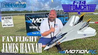 Freewing F14 Twin 64mm Flown By James Hannah At Jax Jet Madness  Fan Flight  Motion RC [upl. by Ardel]