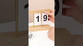 Modern Wooden Perpetual Calendar Flip Month Date Display link is given in description box 👇 [upl. by Terzas173]