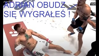 ADRIAN POLAK POLAŃSKI vs AMADEUSZ FERRARI ROŚLIK lekcja pokory nokaut punch down walka fame mma 7 fm [upl. by Michale270]